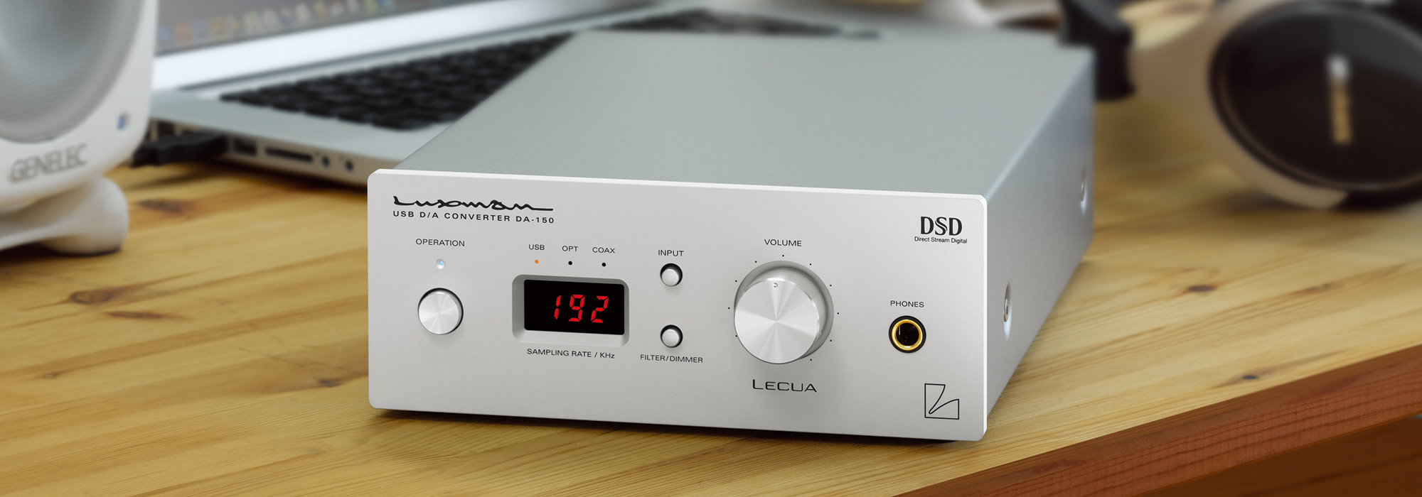 DA-150 | USB D/A CONVERTERS | PRODUCTS | LUXMAN | Seeking higher 