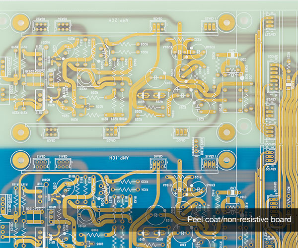 100 μm thick non-angled wiring pattern