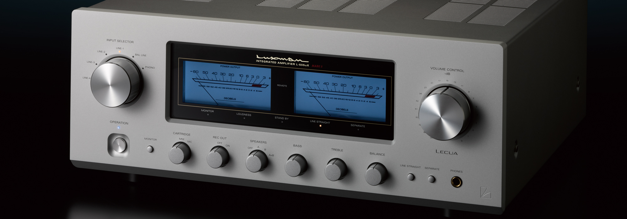L-505uXII | INTEGRATED AMPLIFIERS | PRODUCTS | LUXMAN | Seeking