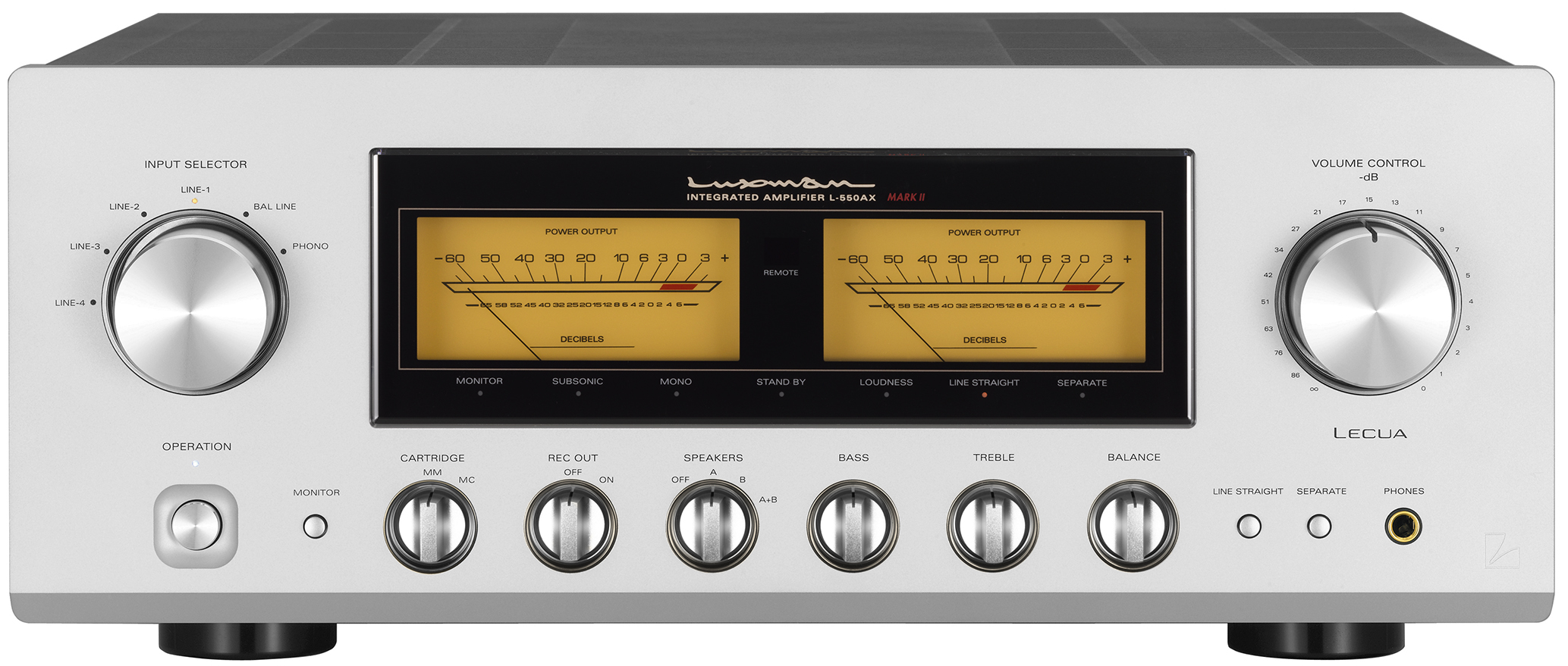 L-550AXII | INTEGRATED AMPLIFIERS | PRODUCTS | LUXMAN | Seeking